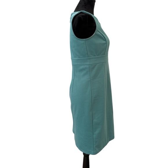 LOFT Teal Sleeveless A-Line Career Dress Size 4 - Picture 9 of 9